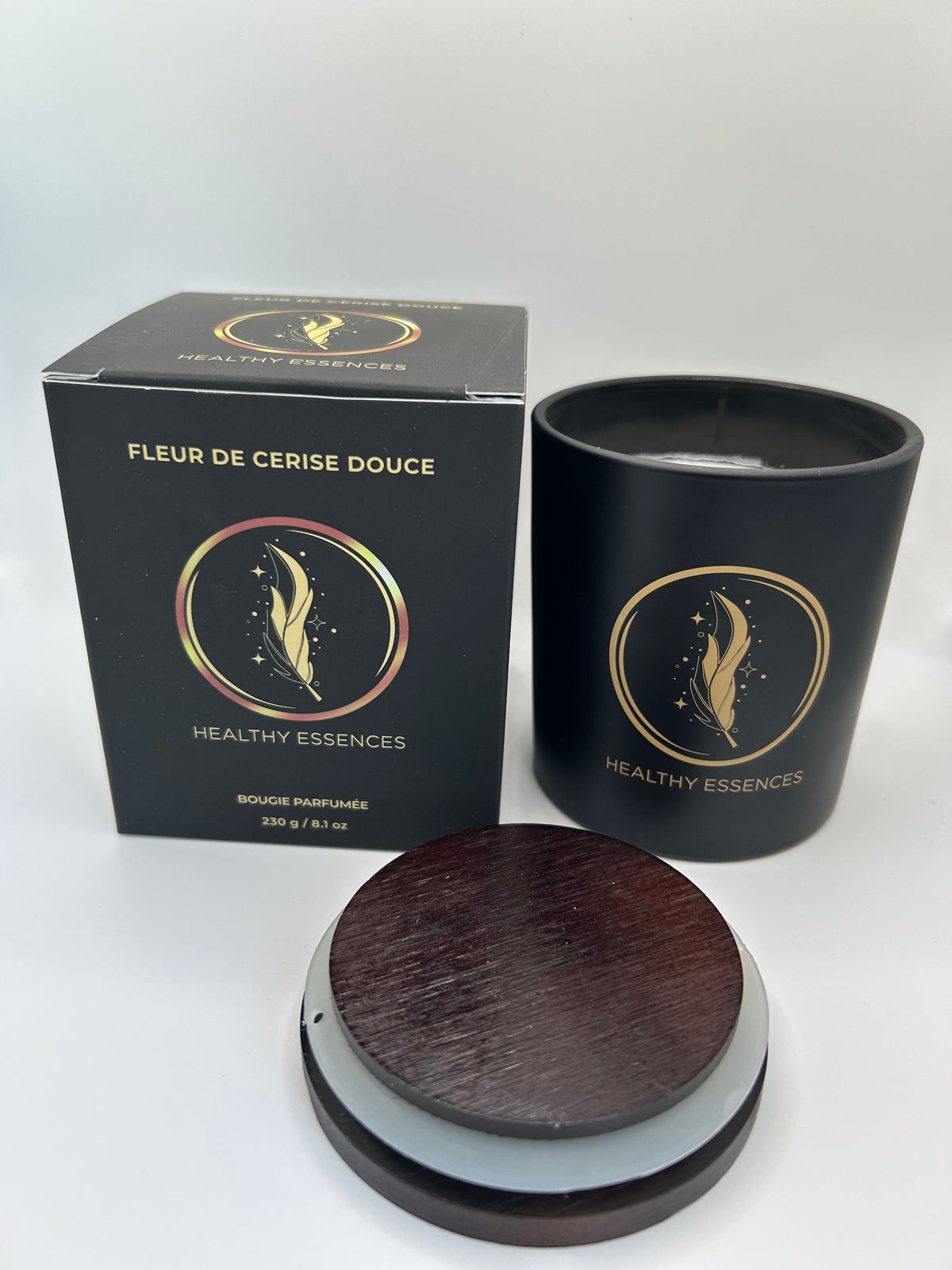 Velas de Aromaterapia flor de cerezo dulce - 230 g, duración 50+ h Fabricación Artesanal