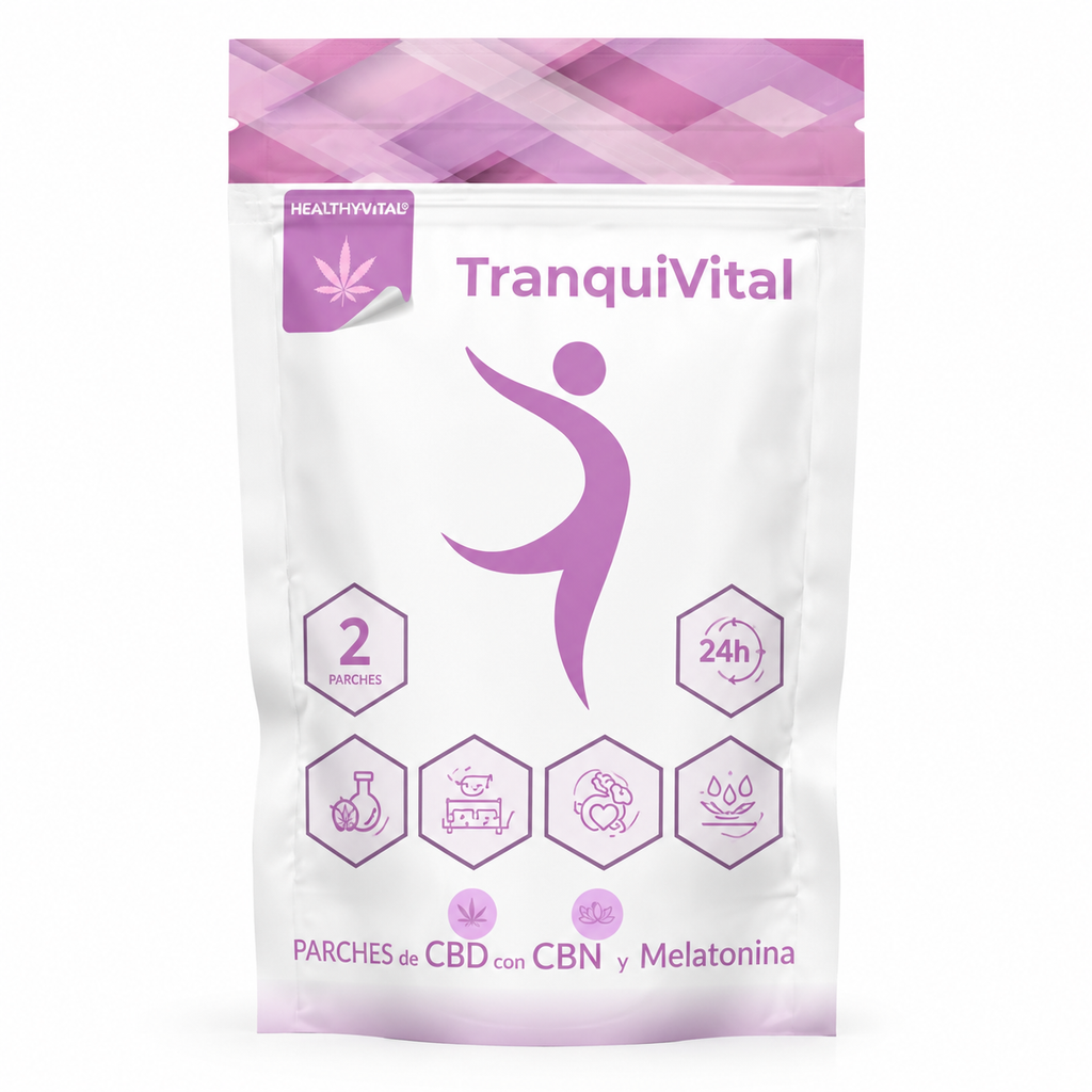 PARCHES DE CBD Y CBN CON MELATONINA TRANQUIVITAL  (2 unidades)