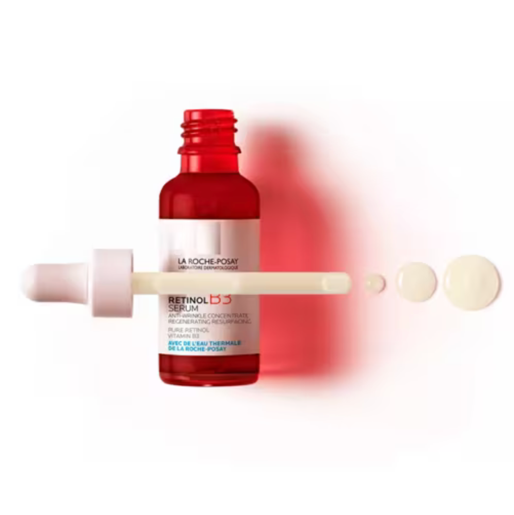 La Roche-Posay - Sérum Retinol B3 facial antiedad con retinol y vitamina B3 para piel sensible, recomendado por dermatólogos, mejora luminosidad, tono uniforme y reduce arruga
