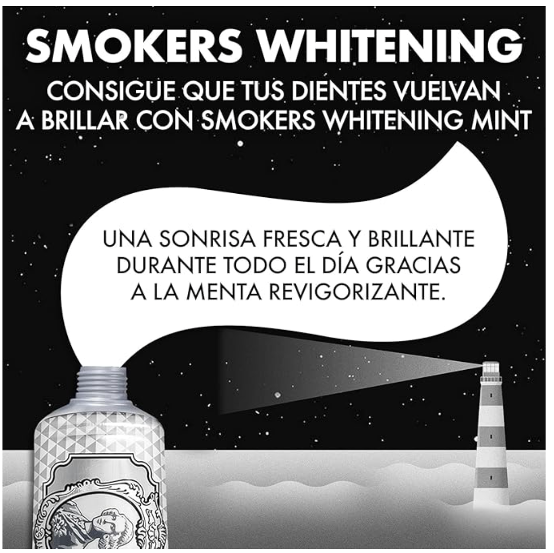 Marvis - Pasta de dientes Smokers Whitening Mint 85 ml para blanqueamiento dental efectivo contra manchas de tabaco y café, con flúor y xilitol para protección anticaries y fórmula vegana sin conservantes