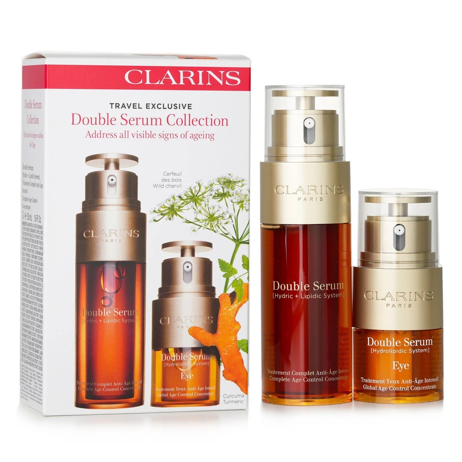 Clarins - Colección Travel Exclusive Double Serum (Pack 2) 50ml eye  20ml