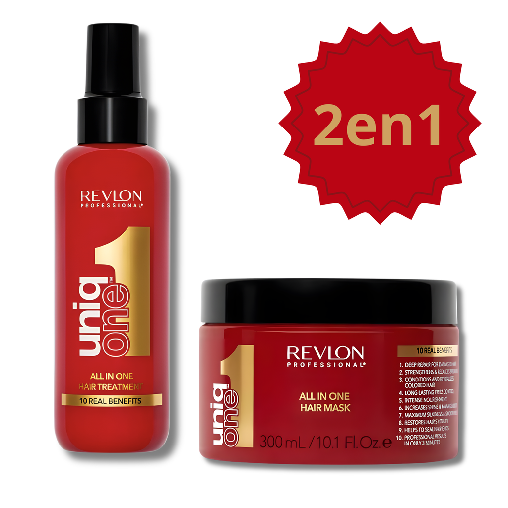 REVLON - PACK UNIQONE™: TRATAMIENTO CAPILAR 150 ML + MASCARILLA 300 ML