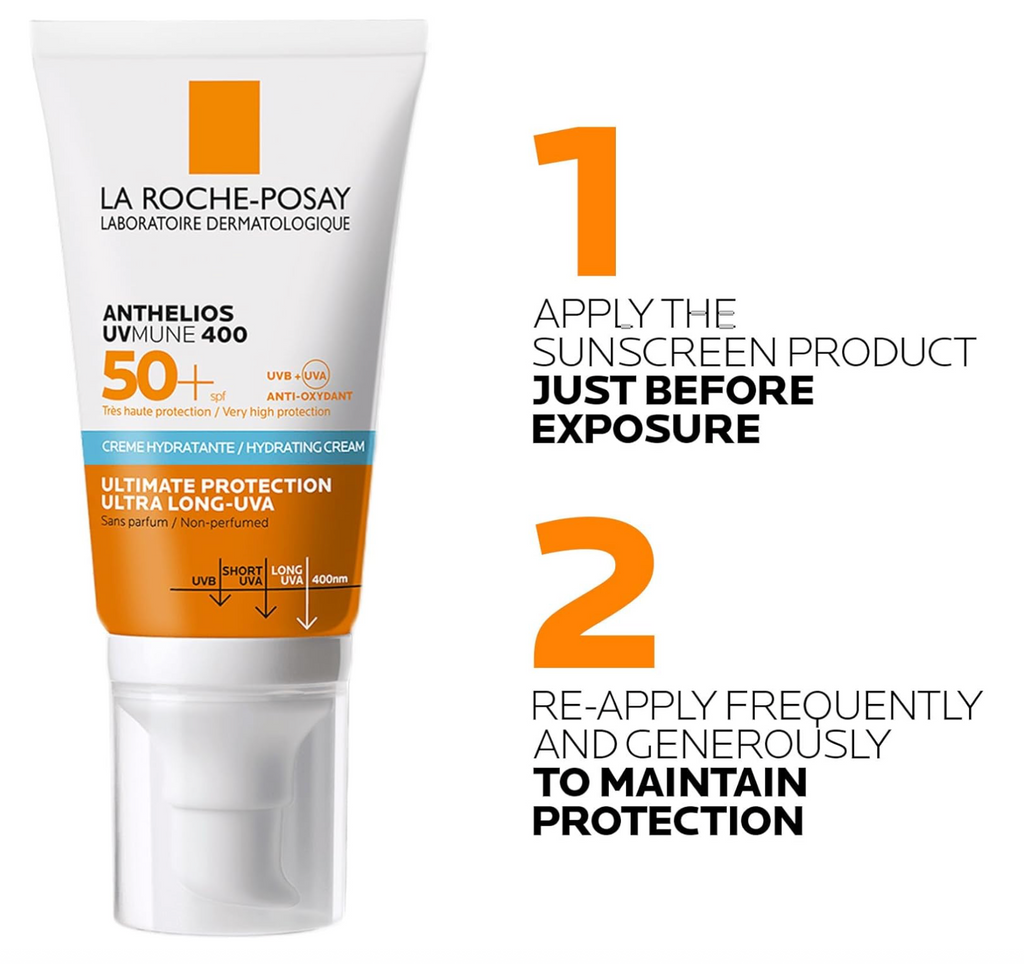 LA ROCHE-POSAY - Anthelios UVMune 400 Crema Solar Hidratante para Piel Sensible Sin Perfume SPF 50+
