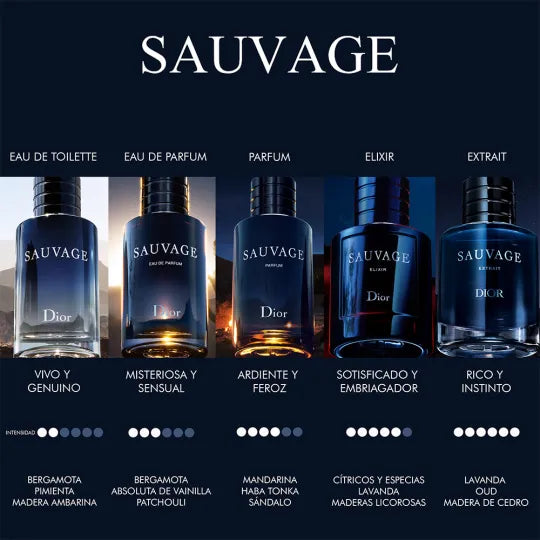 Dior - Sauvage Eau de Parfum para hombre, fragancia intensa 100ML
