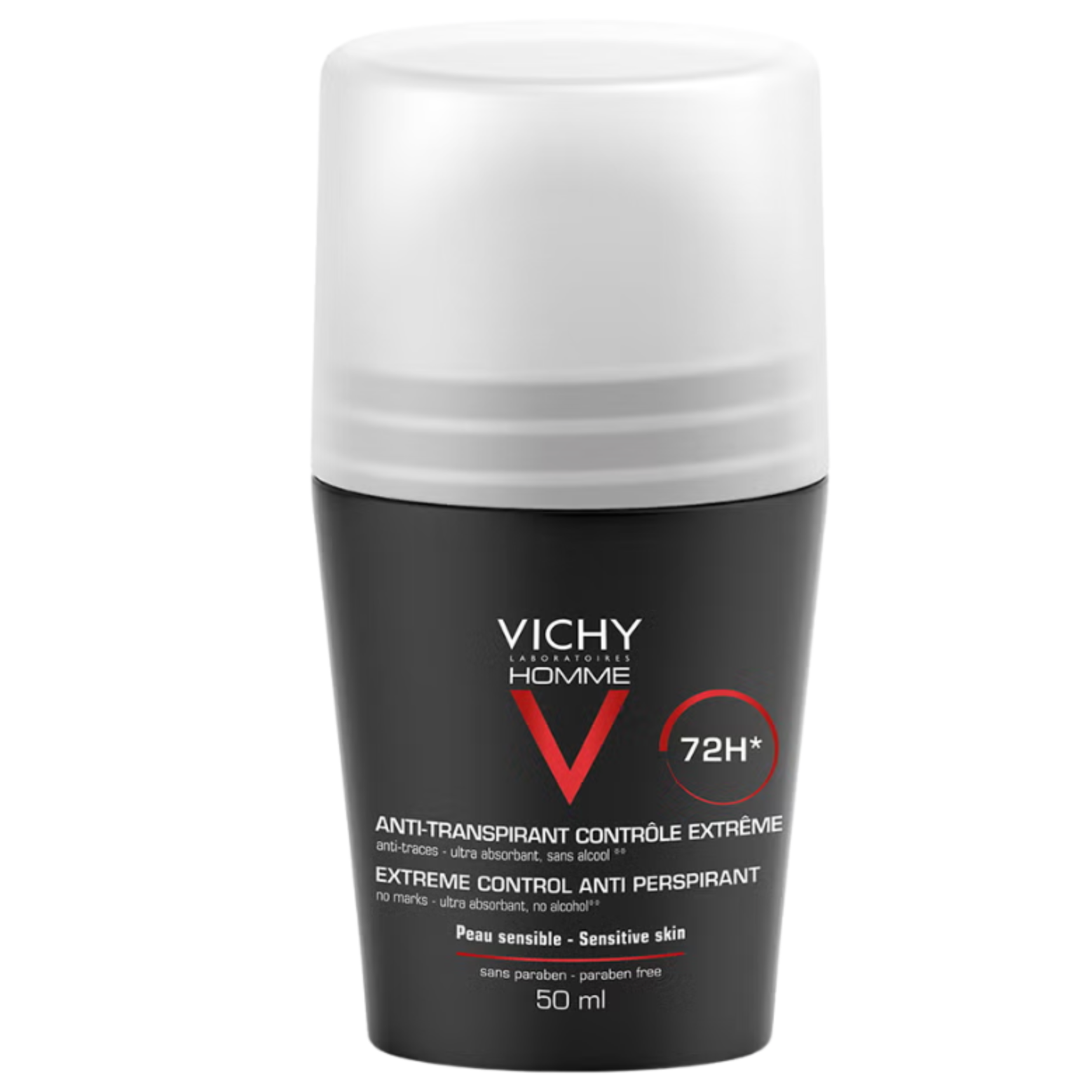 VICHY - Desodorante Homme Roll-On Sensitive Skin 72h 50 ml