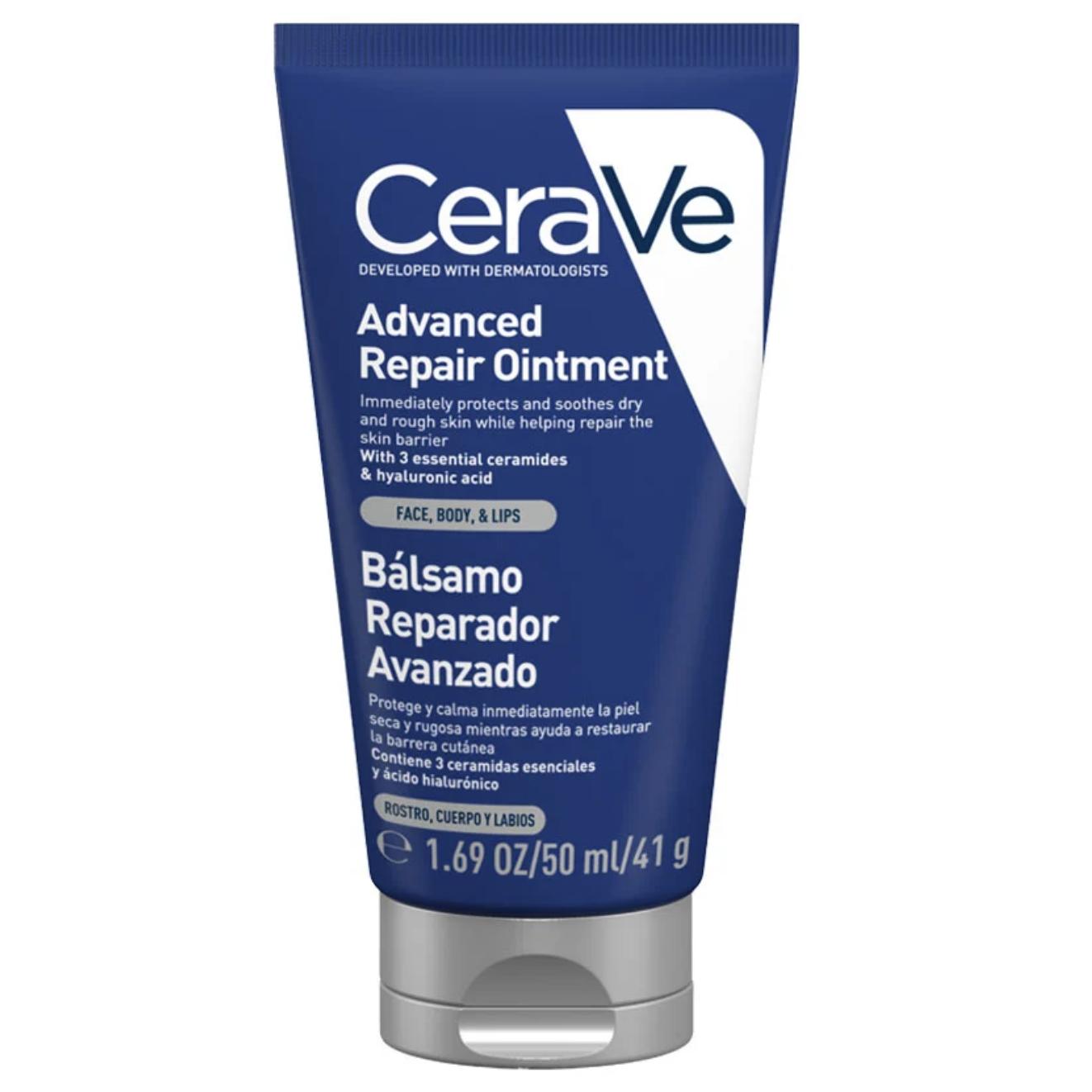 CeraVe - Ungüento Curativo 50 ml para Piel Muy Seca, Irritada y Sensible, con Petrolato, Hidratación Intensa sin Sensación Grasa,