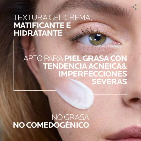 La Roche-Posay - Crema EFFACLAR DUO+M para piel grasa y acneica, tratamiento triple anti-imperfecciones con Phylobioma, corrige marcas de acné y controla el sebo, 40 ml