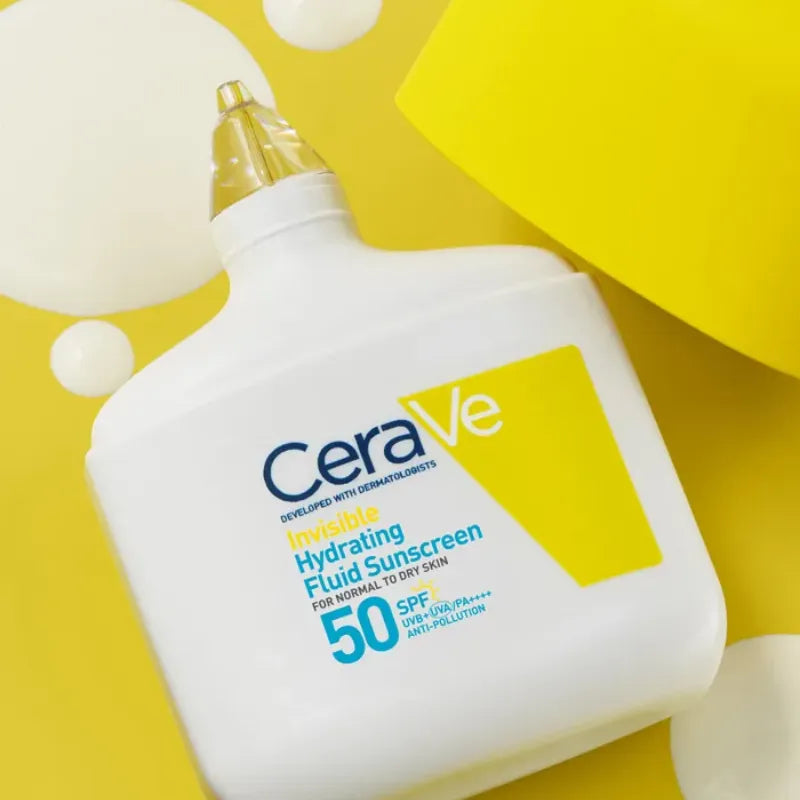 CeraVe - Fluido protector invisible hidratante SPF50 para rostro,  50ml