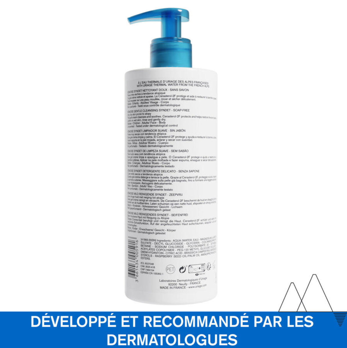 URIAGE - XEMOSE SYNDET GEL LIMPIADOR SUAVE 500 ML