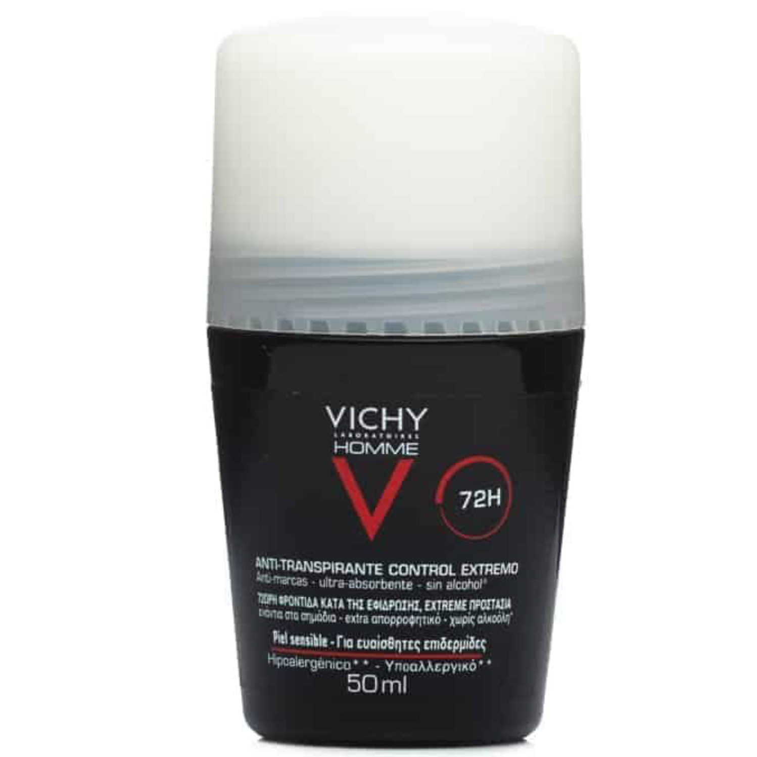 VICHY - Desodorante Homme Roll-On Sensitive Skin 72h 50 ml