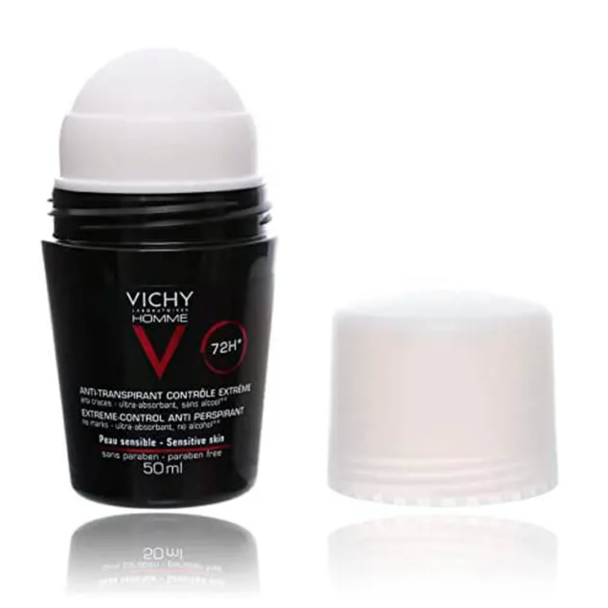 VICHY - Desodorante Homme Roll-On Sensitive Skin 72h 50 ml
