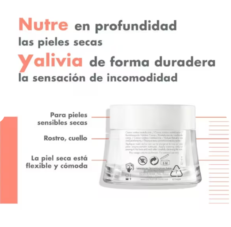 AVÈNE - Les Essentiels Crema Nutritiva Revitalizante 50 ml