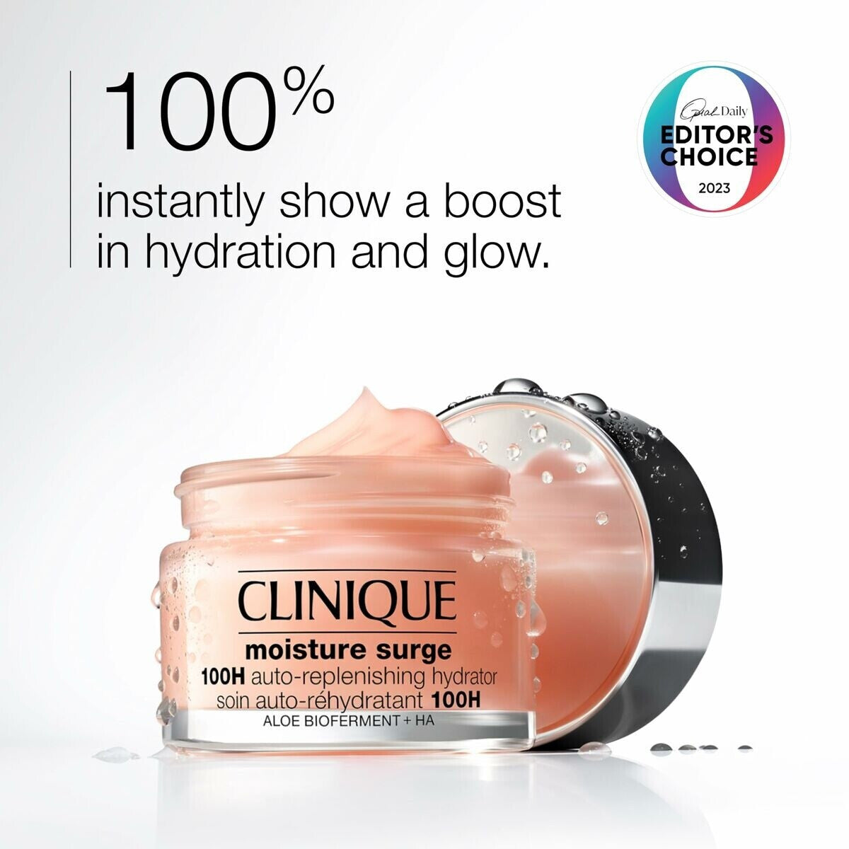 CLINIQUE MOISTURE SURGE 100H AUTO REPLENISHING HYDRATOR ALOE VERA BIO FERMENT TECHNOLOGY 125ML