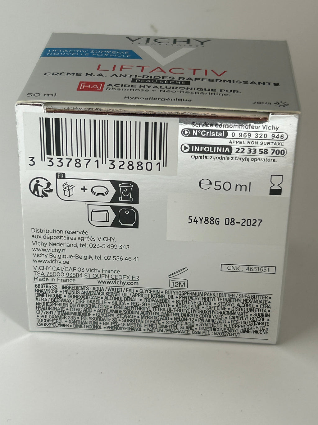 VICHY - LIFTACTIV CREME H.A.ANTI-RIDE RAF. AC HY DAY 50 ML