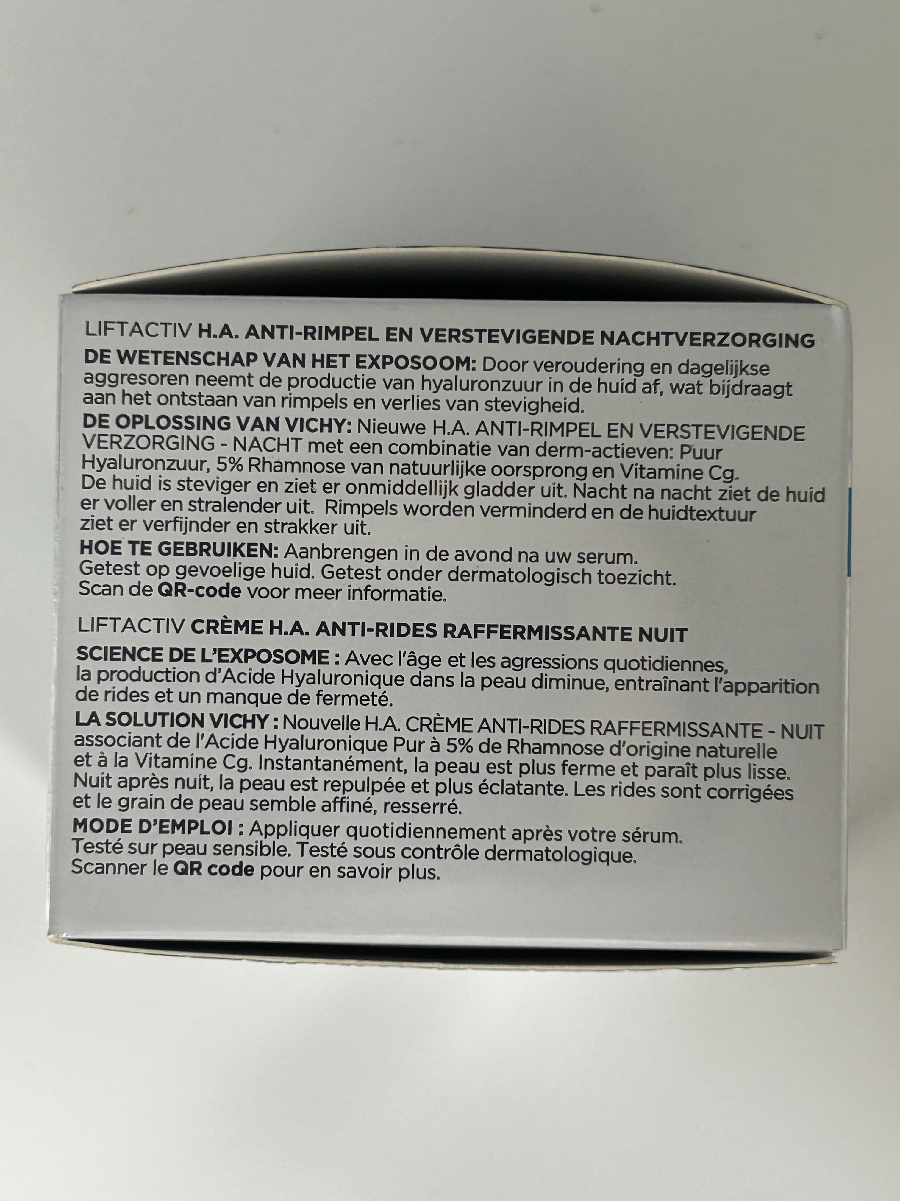 VICHY - LIFTACTIV CREME H.A.ANTI-RIDE RAF. AC HY NUIT 50 ML