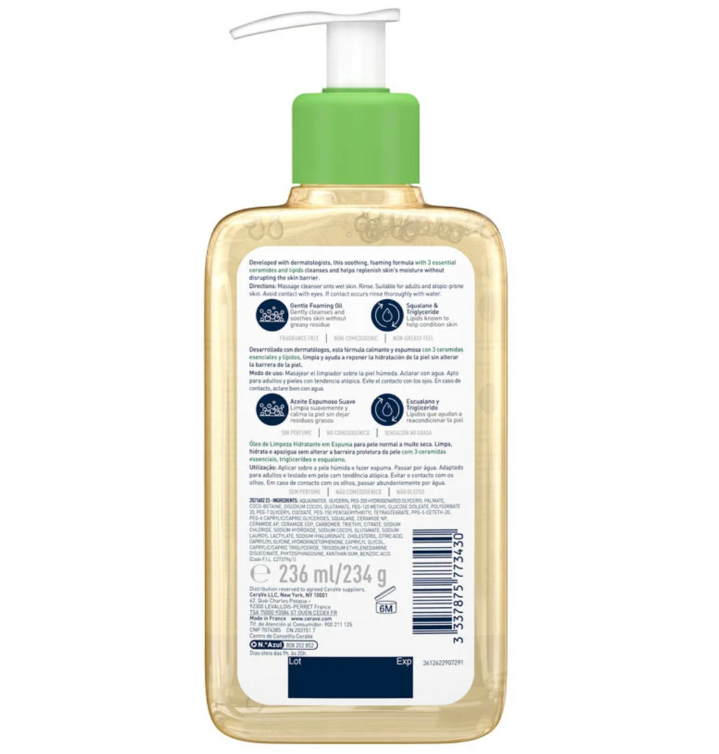 CERAVE - HYDRATING FOAMING OIL CLEANSER 236 ML