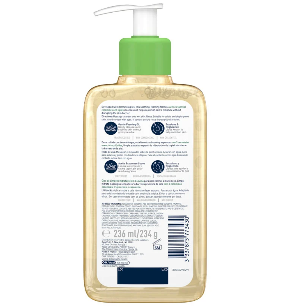 CERAVE - HYDRATING FOAMING OIL CLEANSER 236 ML