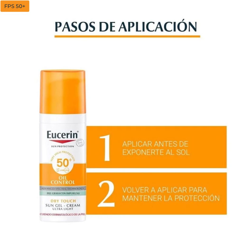 EUCERIN - SUN GEL CREMA OIL CONTROL DRY TOUCH FPS 50+