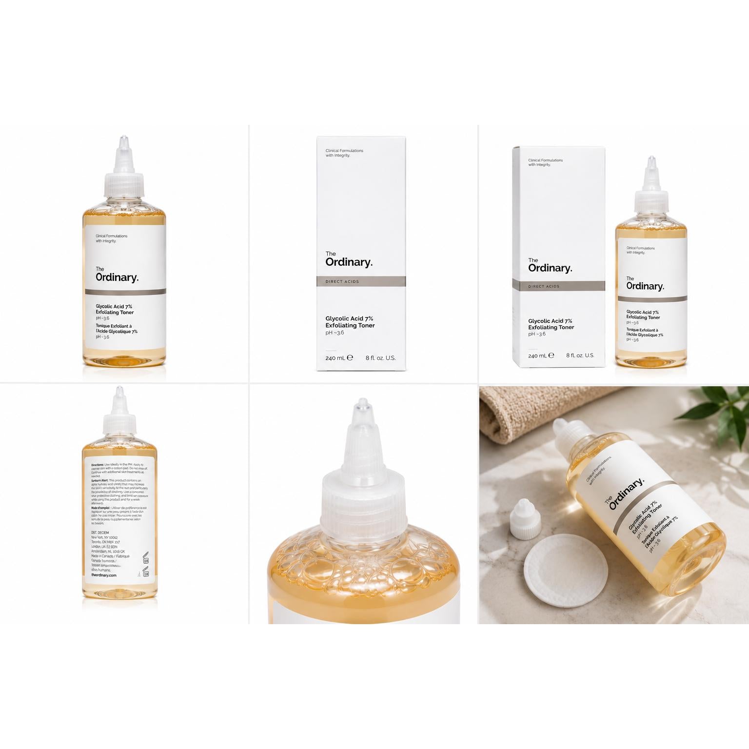 The Ordinary - Tónico exfoliante Glycolic Acid 7% de 240 ml