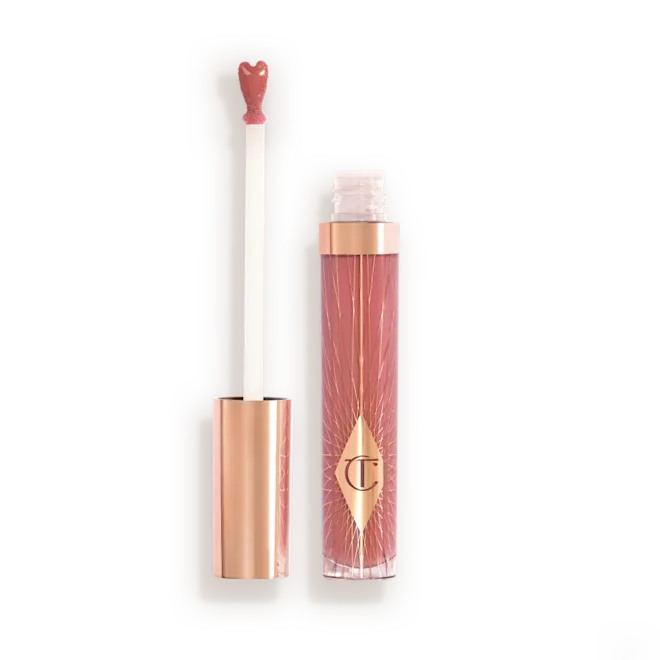 CHARLOTTE TILBURY - PILLOW TALK MEDIUM 7.9ML  Brillo Labial Rosa Frambuesa – Efecto Volumen y Luminosidad