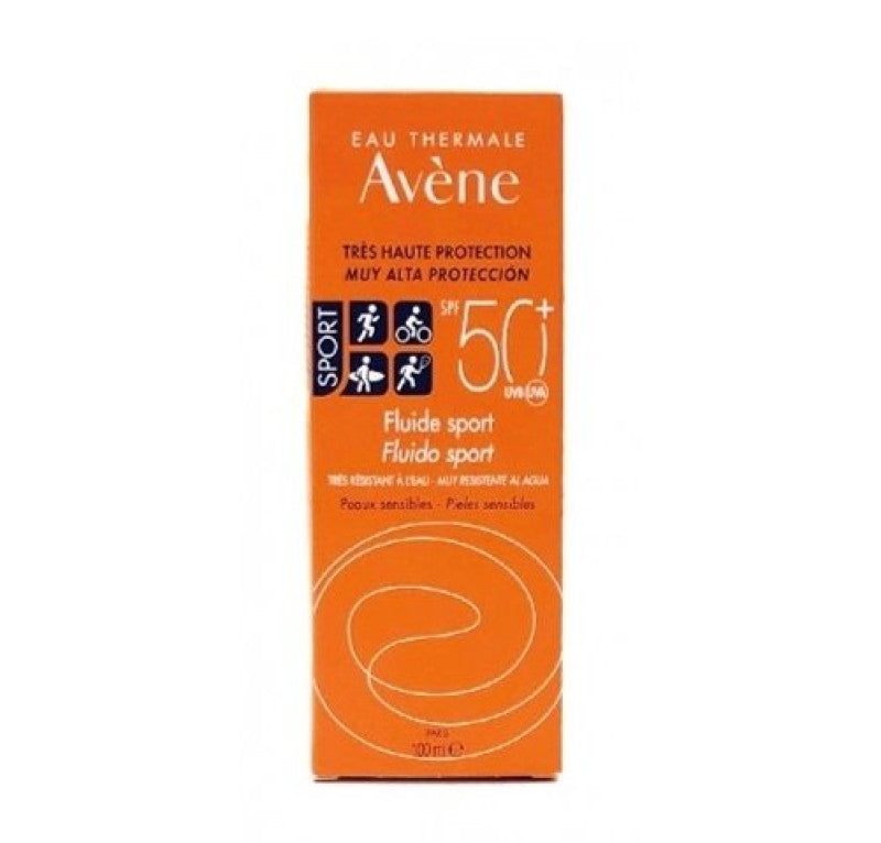 Avène - Fluido Sport SPF50+ protector solar facial y corporal 100 ml resistente al agua