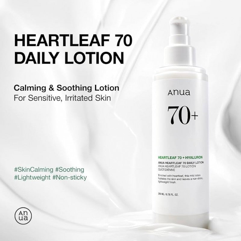 Anua  Heartleaf - Loción calmante diaria 70%  (200ML)