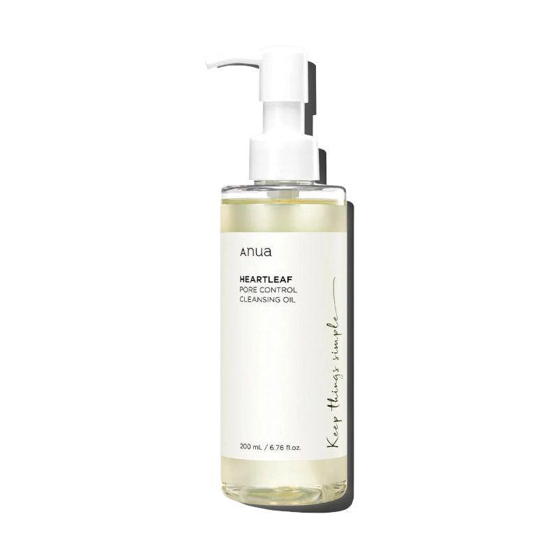 Anua - Aceite limpiador facial Heartleaf Pore Control para doble limpieza, desmaquillante  200 ml