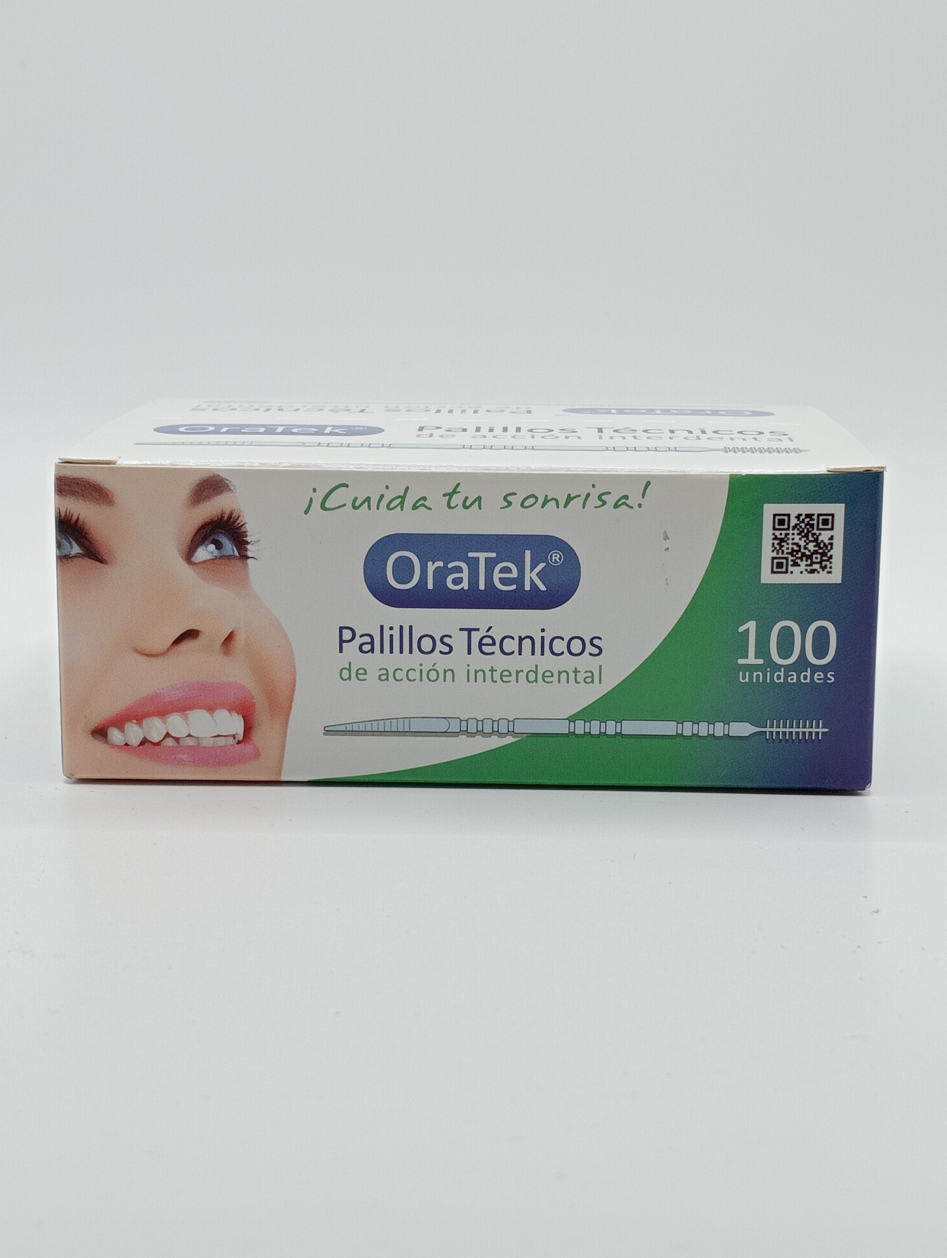 Palillos Técnicos Oratek en Caja de 100 Unidades para una Higiene Bucal Fácil