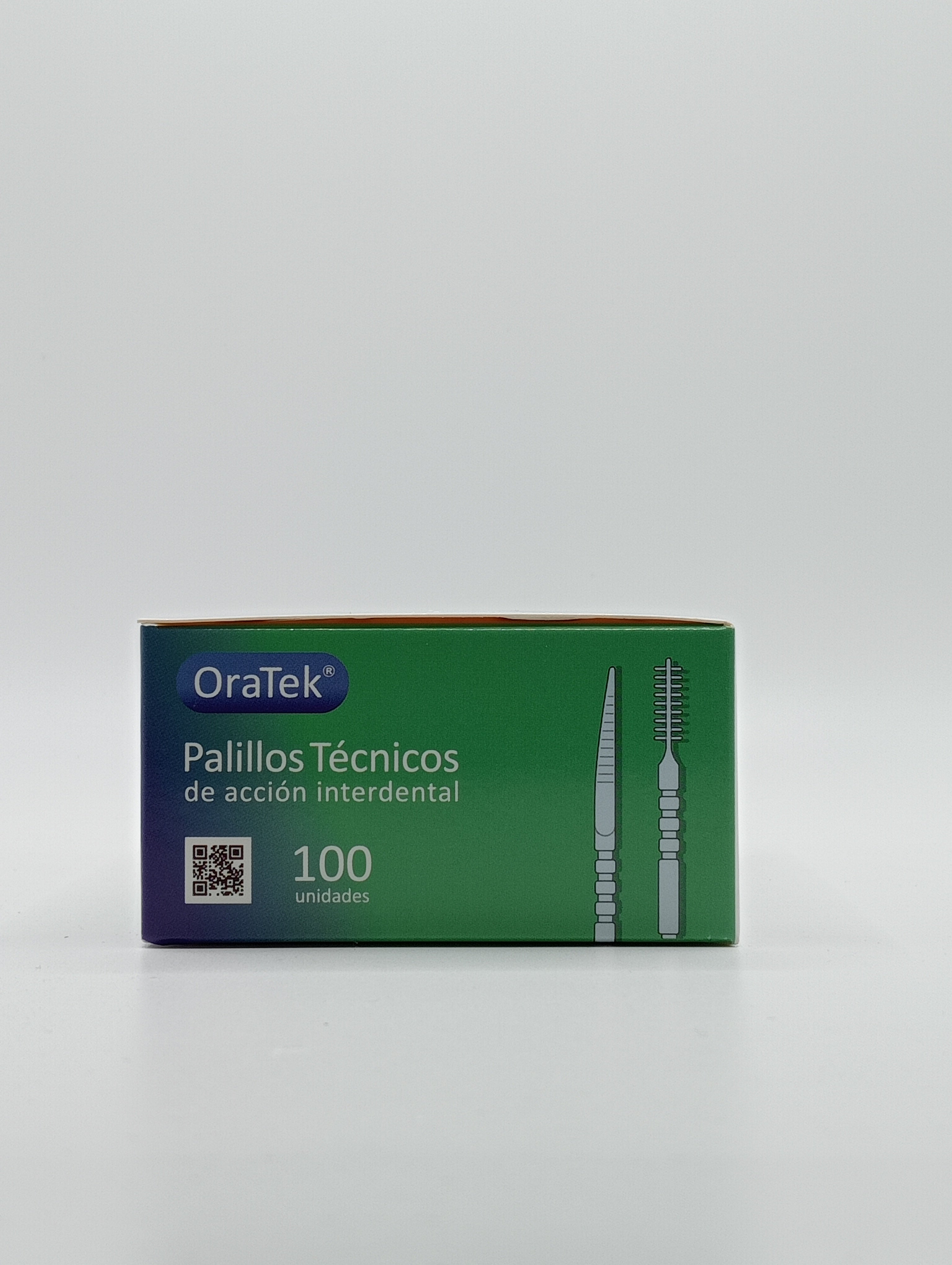 Palillos Técnicos Oratek en Caja de 100 Unidades para una Higiene Bucal Fácil