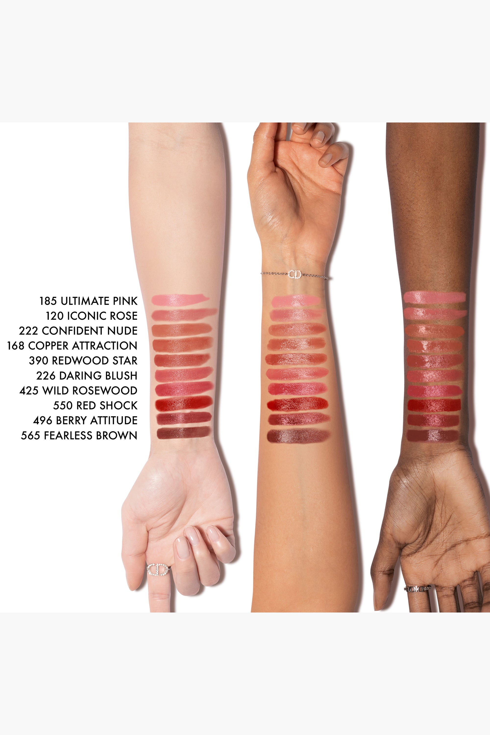 DIOR - ROUGE ON STAGE 565 FEARLESS BROWN SHINE 2.2g  Barra de labios