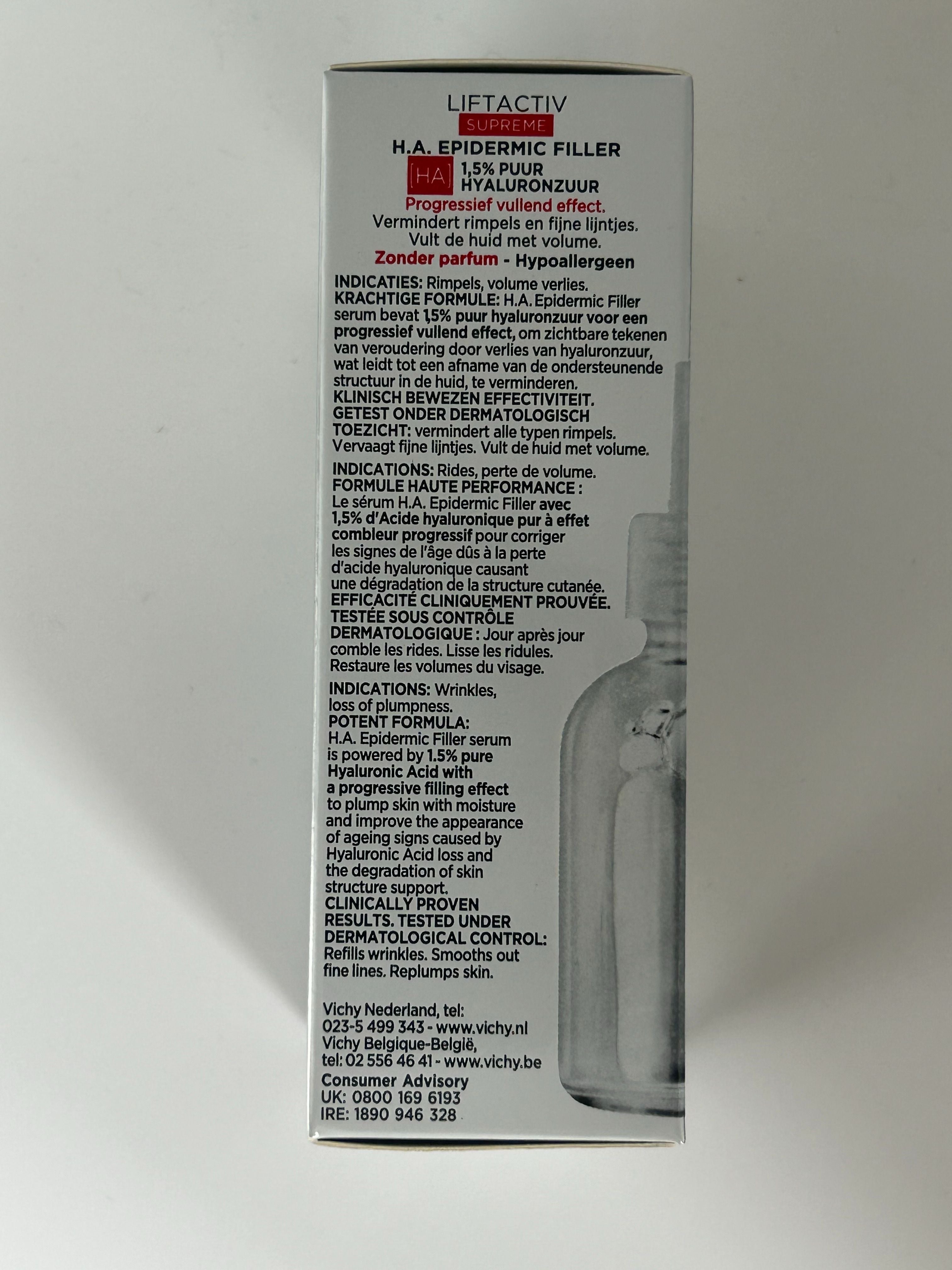 VICHY - LIFTACTIV H.A. EPIDERMIC FILLER 1,5 A HY PUR 30 ML