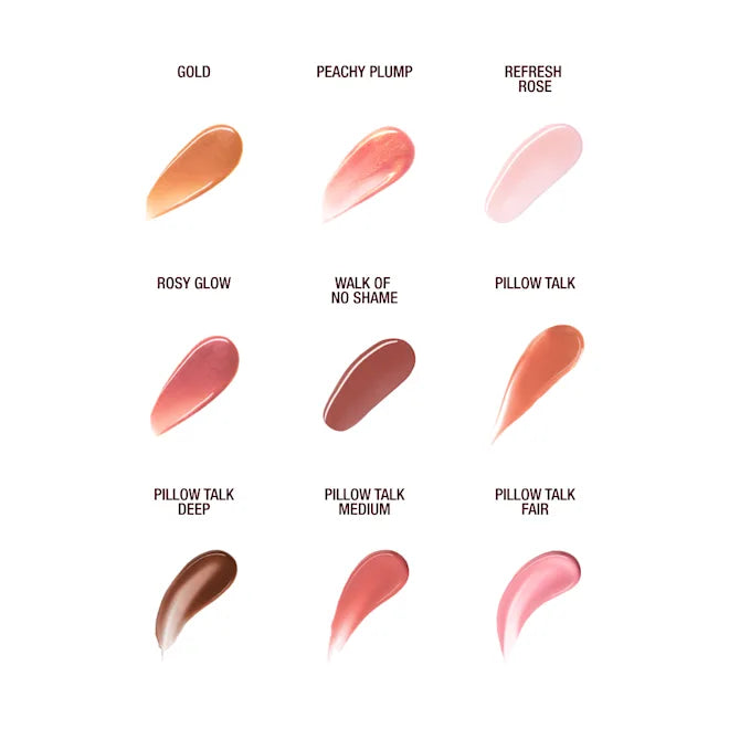 CHARLOTTE TILBURY - PILLOW TALK MEDIUM 7.9ML  Brillo Labial Rosa Frambuesa – Efecto Volumen y Luminosidad
