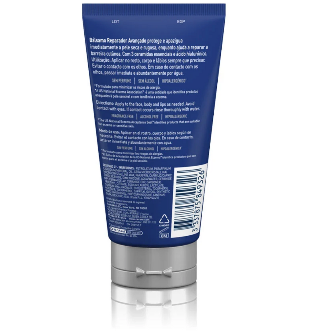 CeraVe - Ungüento Curativo 50 ml para Piel Muy Seca, Irritada y Sensible, con Petrolato, Hidratación Intensa sin Sensación Grasa,