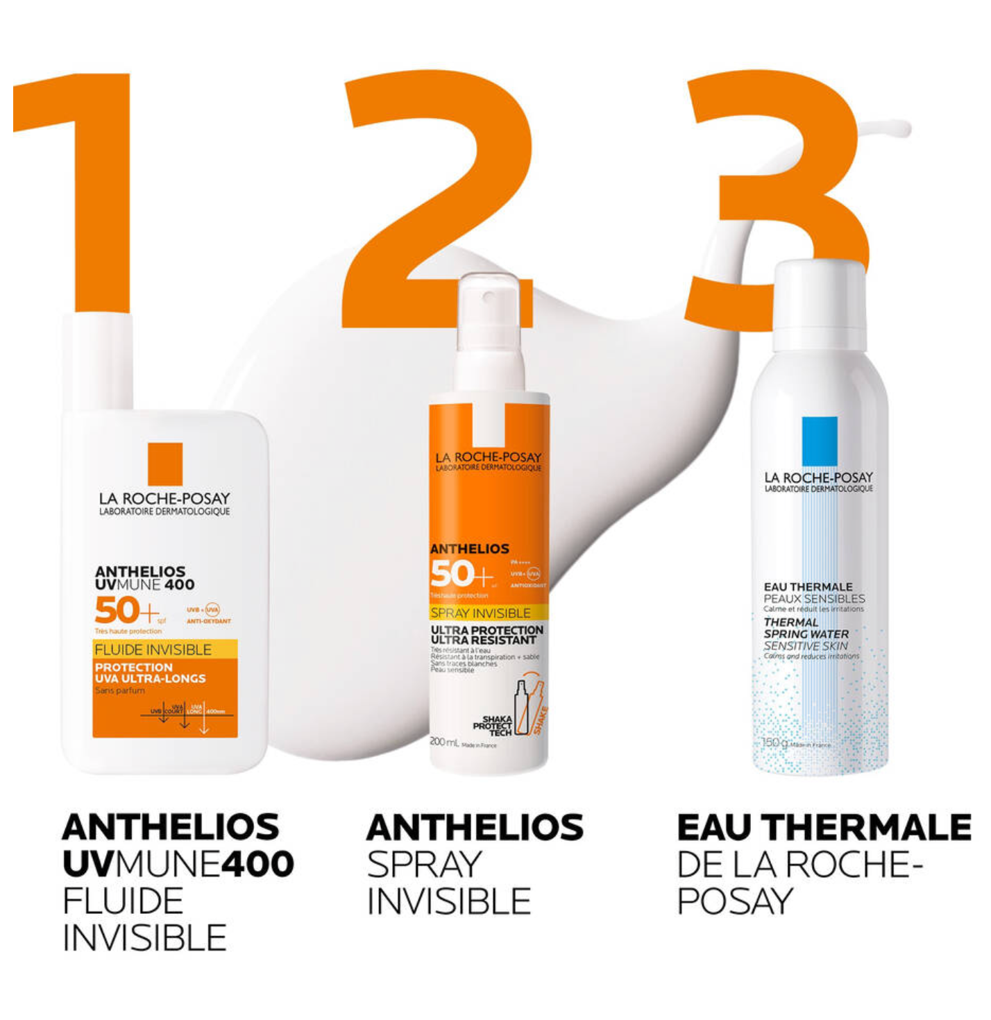 LA ROCHE-POSAY - Anthelios UVMune 400 Crema Solar Fluida Invisible Sin Perfume SPF 50+