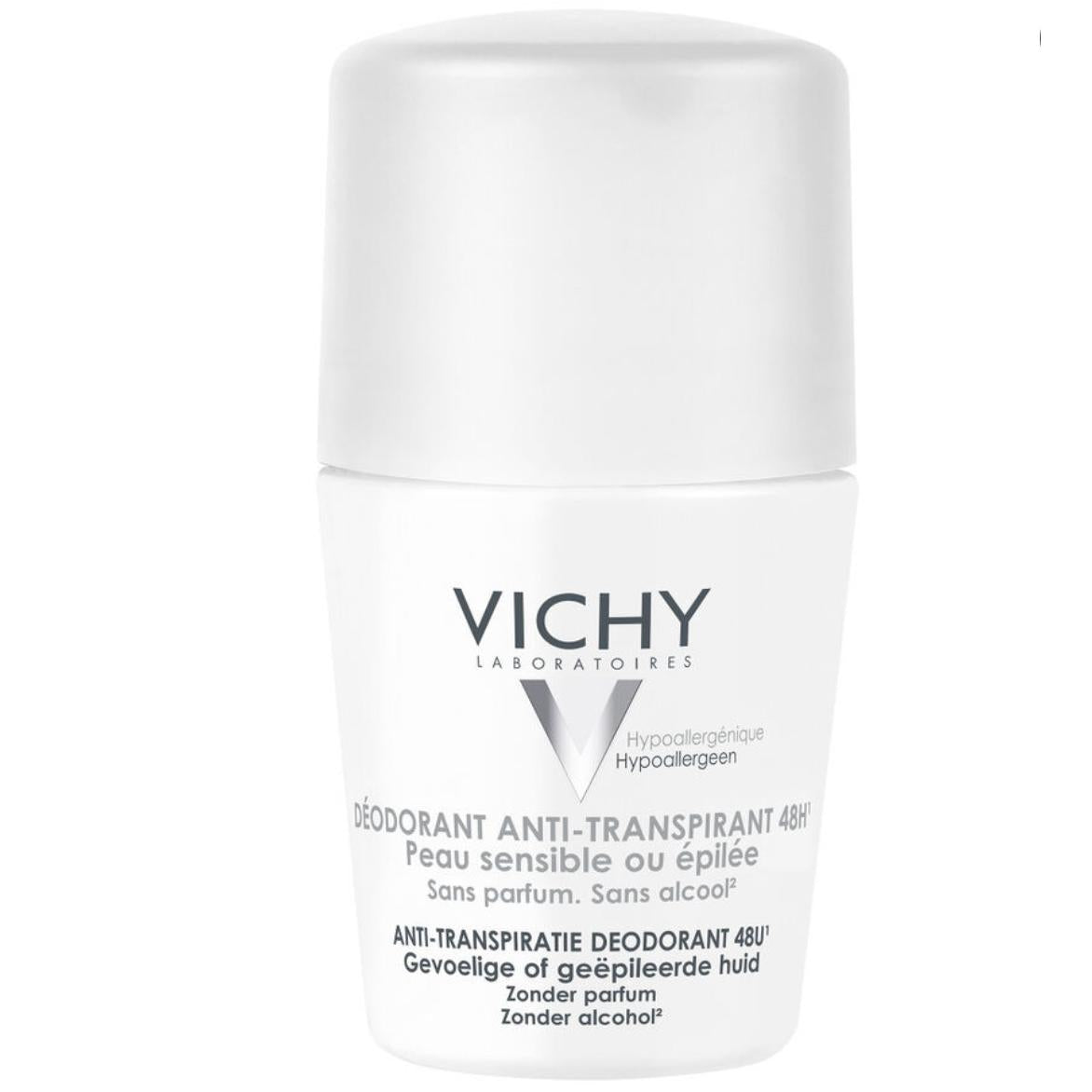 VICHY - DESODORANTE Anti-Transpirant 48H - Pieles Sensibles o Depiladas 50 ml