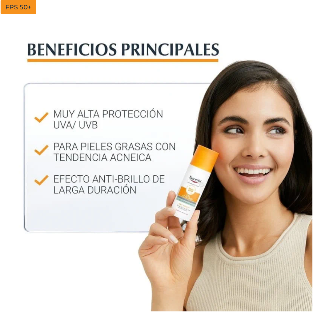 EUCERIN - SUN GEL CREMA OIL CONTROL DRY TOUCH FPS 50+