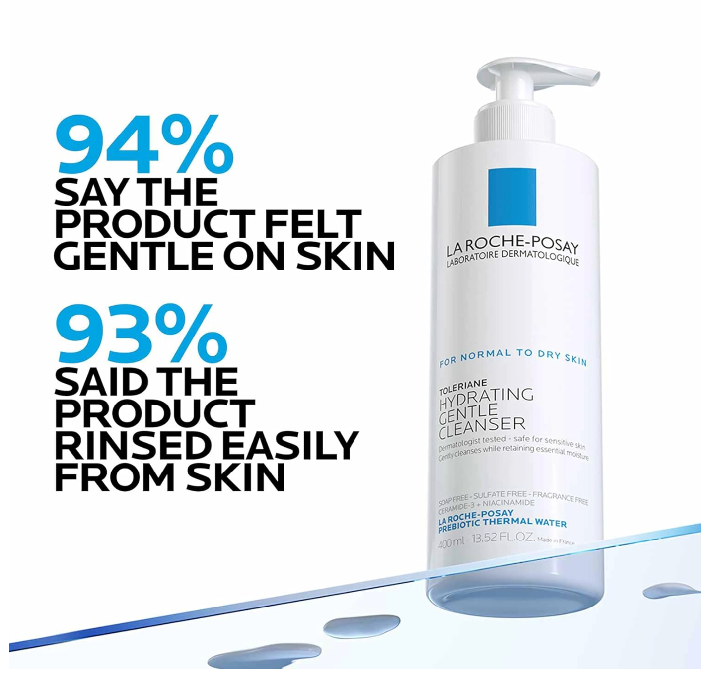 La Roche-Posay - TOLERIANE HYDRATING GENTLE FACE CLEANSER 400ML