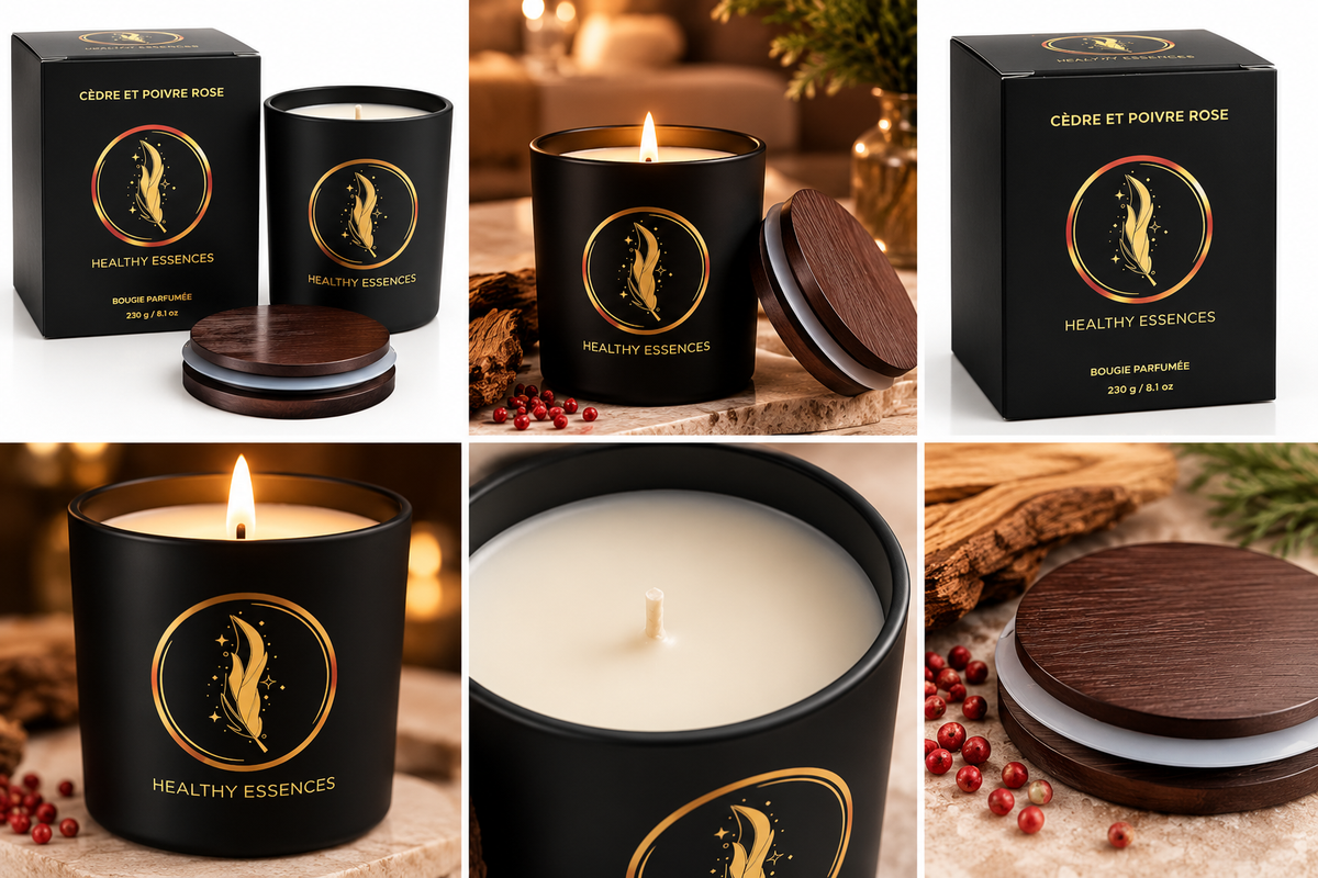 Velas de Aromaterapia - 230 g, duración 50+ h Fabricación Artesanal