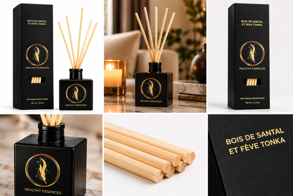 HEALTHY ESSENCES - BOIS DE SANTAL ET FEVE TONKA 100 ML