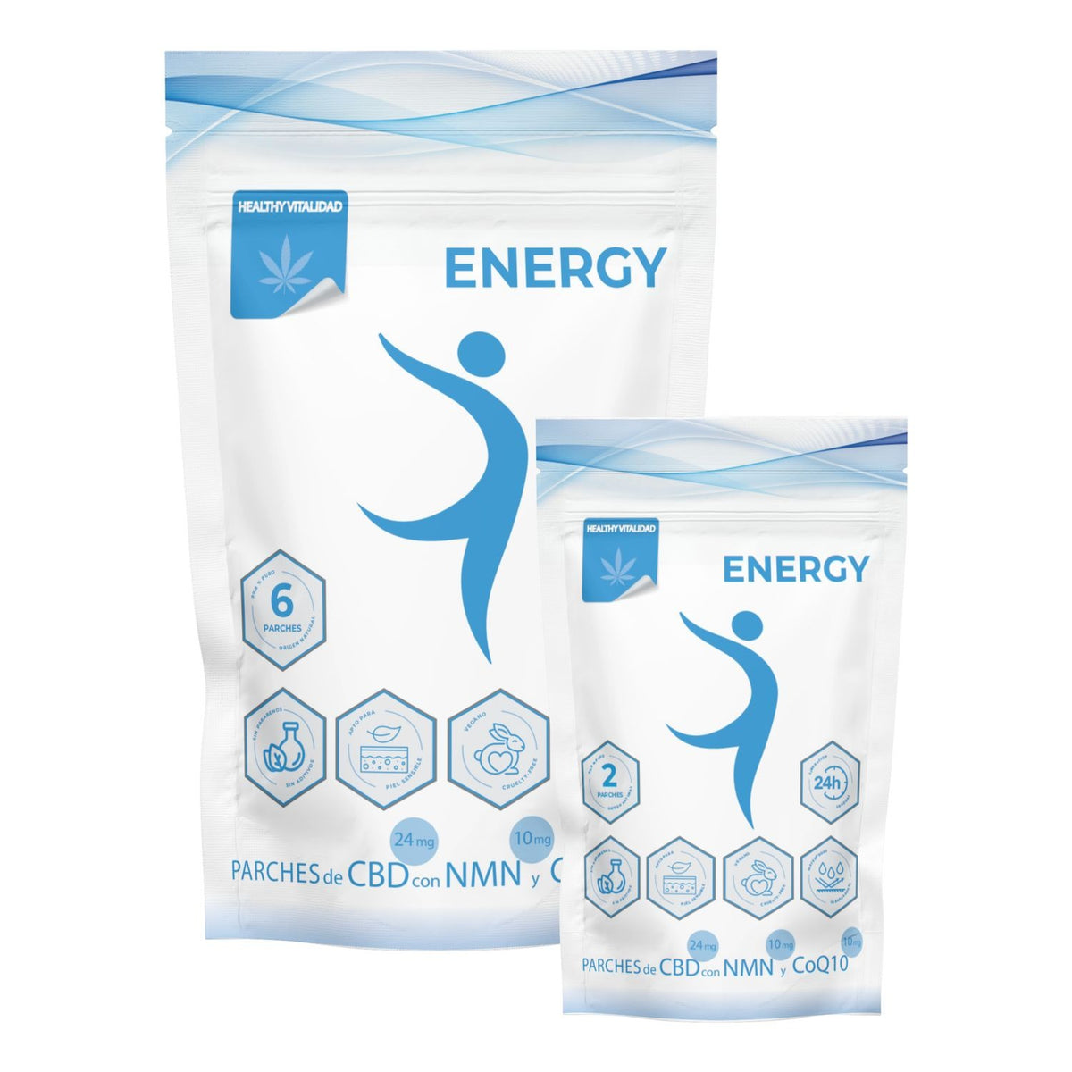 PARCHES DE CBD, NMN Y CoQ10 Energy (6 Unidades)
